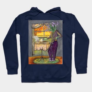 Lavender Brew: Autumn's Cozy Morning. Hoodie